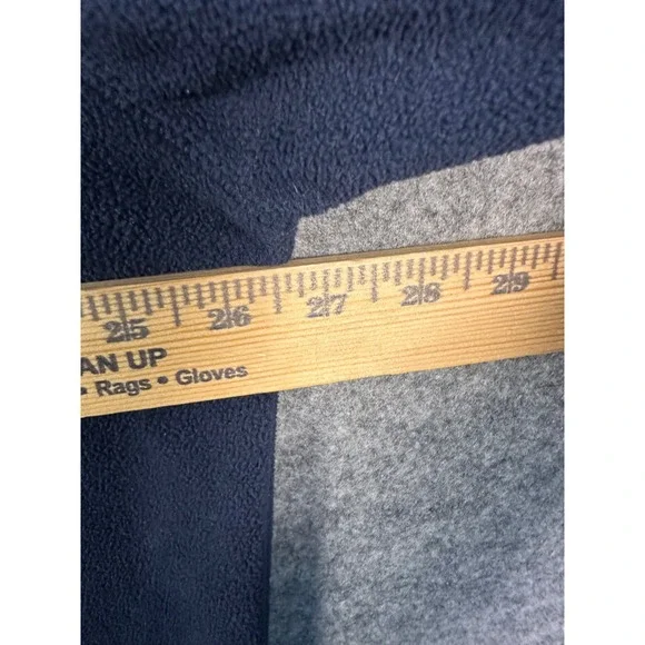 Pendleton Mens XL Navy Blue Fleece Henley Hoodie Pullover Kangaroo Pocket XL